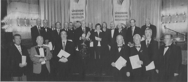 S&auml;ngerehrung im Oktober 2006